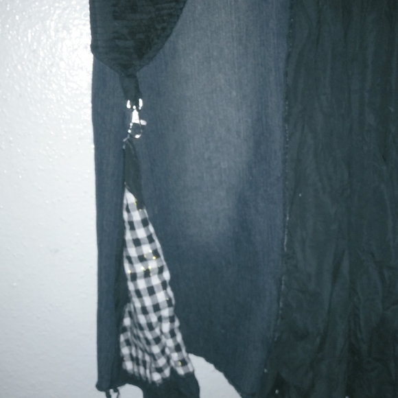 My Design 3 29 Jeans Black Grunge Goth Cargo Maxi Skirt - Picture 10 of 12